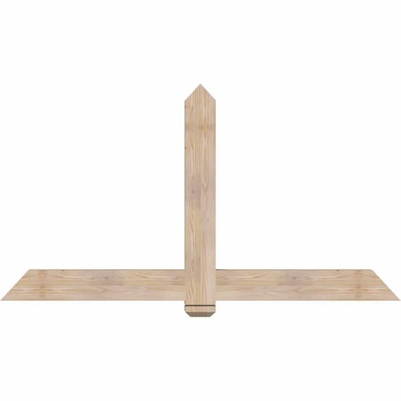Ekena Millwork Eugene Smooth Timber Gable Bracket, Douglas Fir, 72"W x 39"H x 3 1/2"D x 5 1/2"F, 13/12 Pitch GBW072X39X0406EUG00SDF